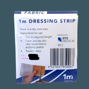 DTS Fabric Dressing Strip Plasters 7cm x 1m