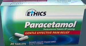 Pain Management And Pain Relief: Ethics Paracetamol 500mg Tablets Pack of 20