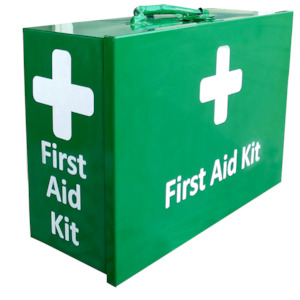 Farm Shed First Aid Kit - Large - Wall Mounted Metal Landscape Cabinet