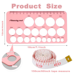 Silicone Measuring Card - Nipple Size for your Pump