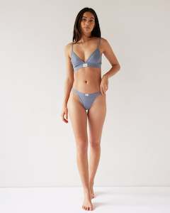 Dear Dylan: Petite Thong - Denim Blue