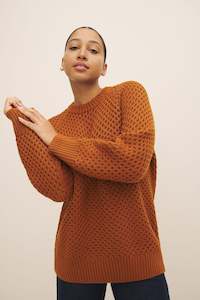 Knitwear: Alpine Crew - Copper