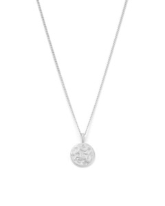 Kirstin Ash: Capricorn Petite Zodiac Necklace - Silver