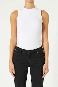 Jonesy Singlet - White