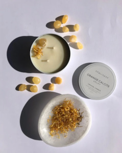 Mandala - Orange Calcite Lge / Uplift