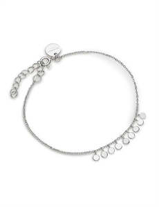 Multi Micro Coins Bracelet - Silver - J434