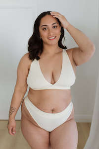 Plunge Bra - Cream