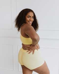 Underwear: Boy Shorts - Lemon