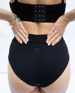 Full High Waisted Brief - Black
