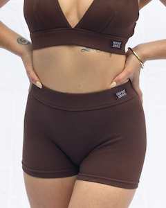 Underwear: Boy Shorts - Coffee