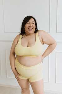 Scoop Neck Bra - Lemon