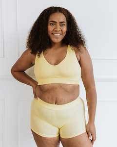 Everyday Crop Bra - Lemon
