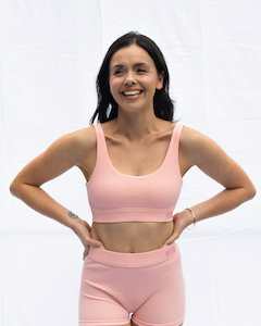 Bras: Scoop Neck Bra - Blush Pink