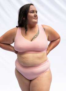 Everyday Crop Bra - Blush Pink