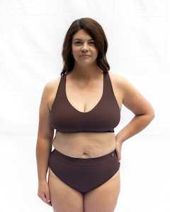 Everyday Crop Bra - Coffee