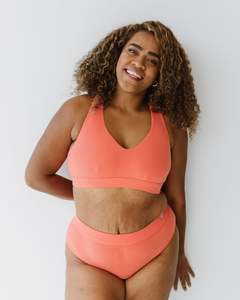 Everyday Crop Bra - Melon