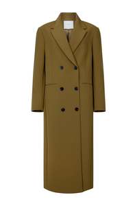Long Egon Coat in Bonded Suiting