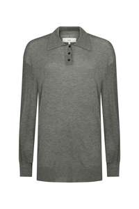 Orwell Knit Polo in Silk Wool