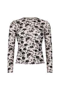 Darvos Top in Velvet Mesh