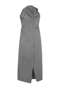 Albus Dress in Bonded Satin