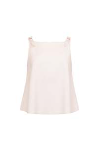 Resort 25: Lise Top in Bonded Satin