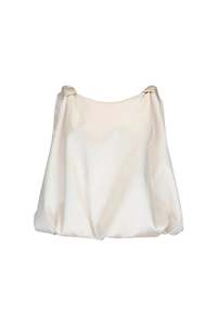 Pre Fall 2025: Knot Top in Bonded Satin