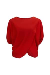 Leaf Top in Silk Crepe de Chine