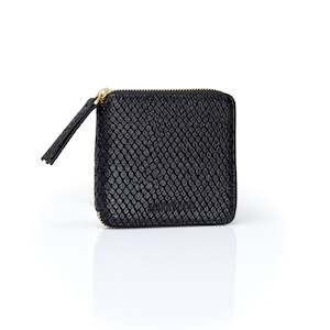Bfcm Sale: Mini Zip It Up Wallet - Black Pebble