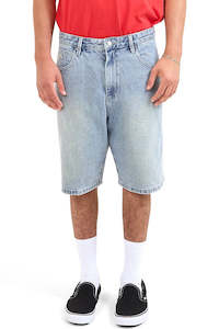 Size 38: Worship Big Dawg Jean Short Dirty Trade Blue