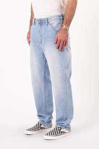 Essentials Mens: Abrand A4 Taper Colin Bleached Vintage Indigo