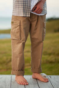 Essentials Mens: Just Another Fisherman Dock Cargo Pants - Moss