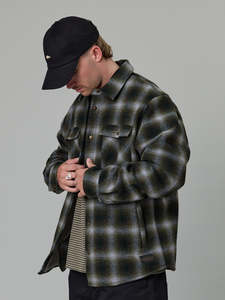 Just Another Fisherman Seaport Shearling Jacket Alpine Check