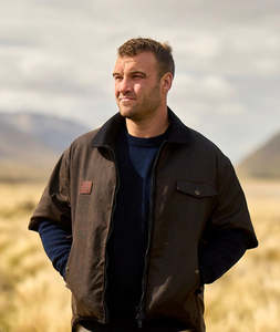 Swanndri 3/4 Sleeve Oilskin Jacket Brown