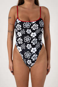 Inner Relm: Inner Relm Hellacute One Piece Aloha Black