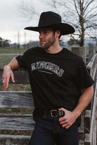 Ringers Western Princeton Mens Loose Fit T-Shirt - Washed Black