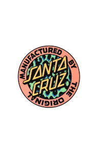 Size O S: Santa Cruz Youth Primal Mfg Dot Sticker Orange