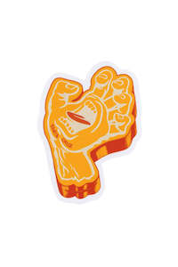 Size O S: Santa Cruz Youth Screaming Foam Hand Sticker Yellow