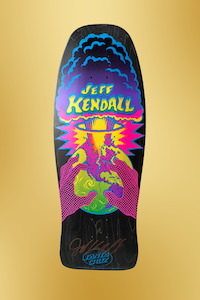 Skate Decks: SIGNED by JEFF KENDALL : Santa Cruz Kendall End Of The World Reissue 10.0x29.7in