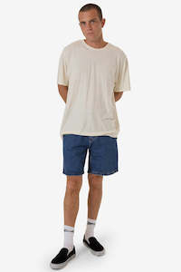 Size 32: Thrills Slacker Denim Short Double Rinsed Blues