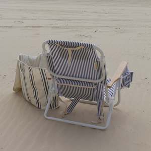 Beach Essentials: Sunnylife The Resort Luxe Beach Chair Coastal Blue