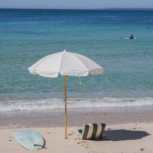 Beach Essentials: Sunnylife Luxe Beach Umbrella Cream
