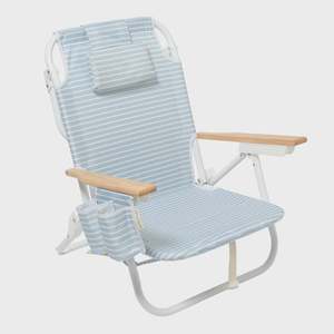 Beach Essentials: Sunnylife Deluxe Beach Chair Blue Stripe
