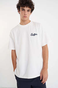 Size L: Huffer Block Tee 220/Can'T Deny Chalk