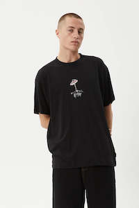 Afends High Priority Boxy Fit Tee Black