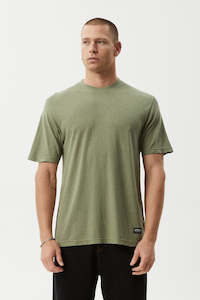 Afends Classic - Retro Tee - Oil Green