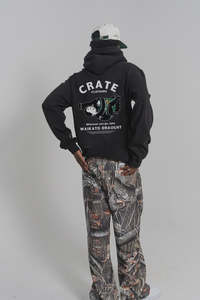 Crate X Willie the Waiter Beer Hug Hoodie Black
