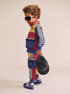 Boys Pants: Huxbaby Retro Motosport Trackpant