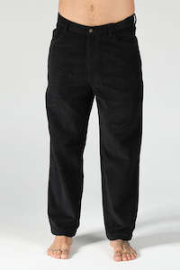 T C: T&C Car Parks Cord Pant Black