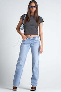 Womens Demin Jeans: Abrand A 99 Low Straight Gina