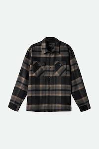Essentials Mens: Brixton Selden Soft Brushed Flannel Black/Charcoal